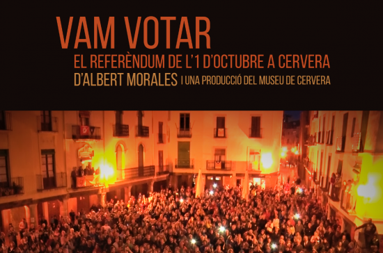 VAM VOTAR. El referèndum de l’1 d’octubre a Cervera